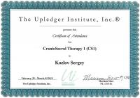 Сертификат сотрудника Козлов С.Е.